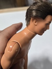 Vtg Barbie KEN Brunette Doll Rooted Hair Articulated Nude 4 Ooak C100