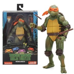 7″ NECA Ninja Turtles 1990 Movie TMNT Teenage Movable Toys Mutant Action Figure