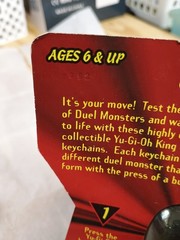 Yu-Gi-Oh! Series 1 Duel Monster Spin Keychain Blue-Eyes White Dragon 1996 – NEW