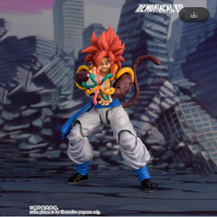 SSJ4 Gogeta Action Figure Demoniacal Fit Savage Duo Dragon Ball 1/12 Model Toy