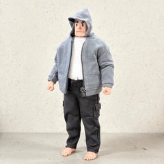PB-NT3-WK-SET: Grey hoodie, white shirt, black pants for Nota NT-03, NT-03S body