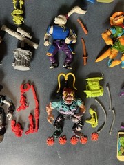 Vintage Teenage Mutant Ninja Turtles Action Figures Lot x11 w/ Accessories TMNT
