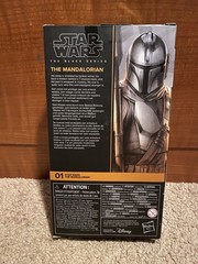 Star Wars Mandalorian (Beskar) and IG-12 & Grogu The Black Series Action Figures