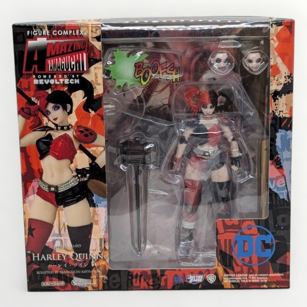 Harley Quinn Figure Revoltech Amazing Yamaguchi 015 by Kaiyodo 150mm Japan