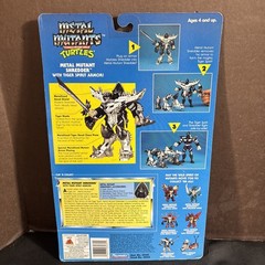 SHREDDER METAL MUTANTS ACTION FIGURE TMNT NINJA TURTLES PLAYMATES CARD NEAR COMP