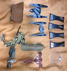 Star Wars Mixed Lot Micro Machines Die Cast Metal Plastic Ships Loose As Is
