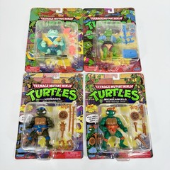 TMNT Playmates Sealed Figure Lot Ray Fillet Genghis Frog Leonardo Michelangelo