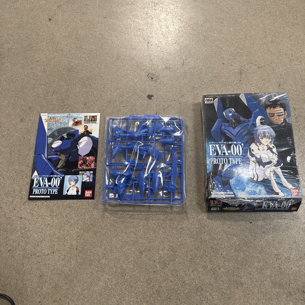 Bandai Evangelion EVA-00 PROTO TYPE Rei Ayanami Blue Vintage & Rare from Japan