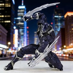 Amazing Yamaguchi Revoltech Black Panther Action Figure New In Box 6in