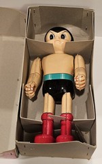 VINTAGE BILLIKEN JAPAN “MIGHTY ATOM” ROBOT TIN TOY ASTRO BOY WIND-UP