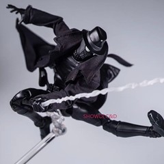 1/12 Spider-Man Noir Black Wired Trench Coat For 6″ ML Action Figure Body New