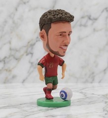 Diogo Jota Portugal Soccer Figurine 6.5cm Premium PVC Football Star Collectible