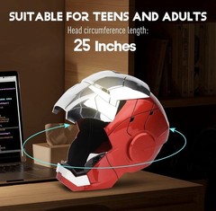 Iron Man Helmet with Voice, Touch & Remote Control – MK 5 V Red Silver