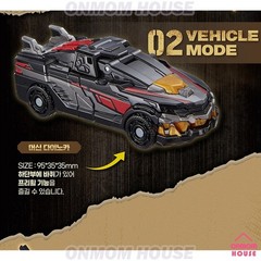 Miniforce Rex Kaiser Black Edition Transforming Robot Figure Dinoid Warrior