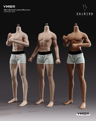 YM YM511M 1/6 Male Bodybuilding Action Figure Body 12in Muscle Soldier Model Toy