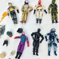 1980s 1990s GI Joe ARAH 3.75 Action Figures Lot 42 Figures Weapons Accessories