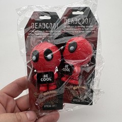 Watchover Voodoo Deadcool Red Stress Dolls Set Of 2 Deadpool Foam Toy Boxed