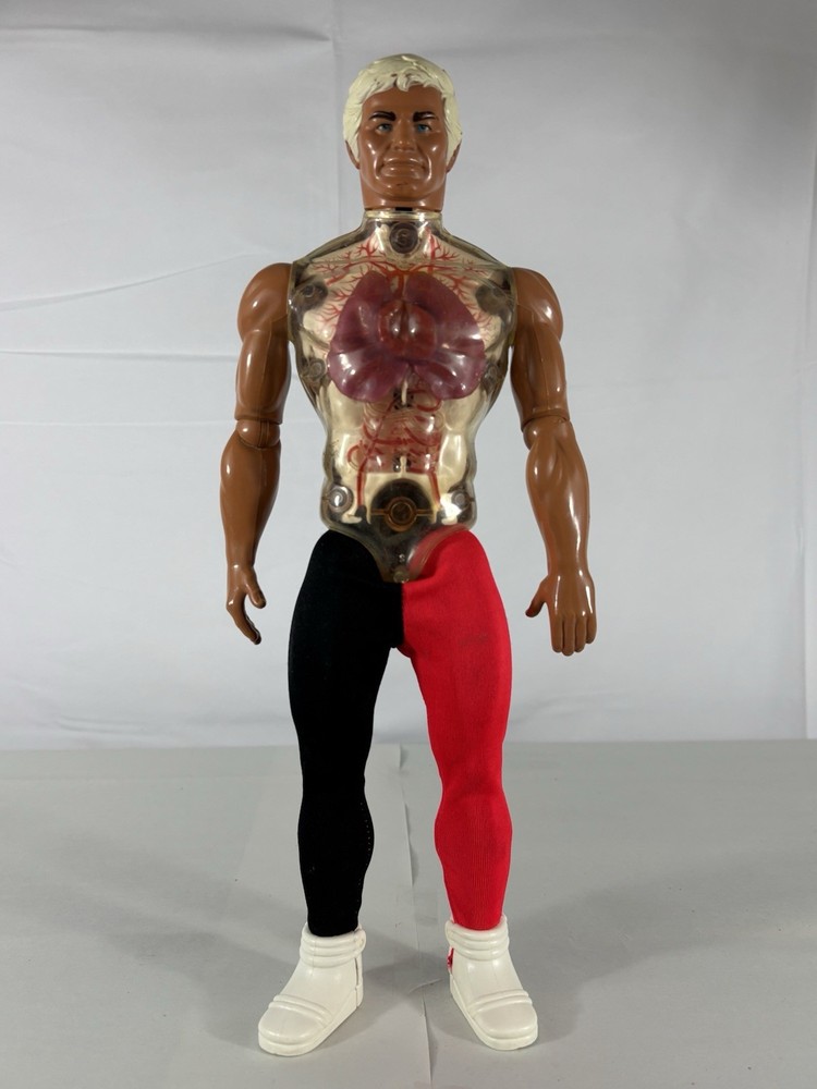 Vintage 1976 Mattel PULSAR Figure 14” Working Inflatable Lungs