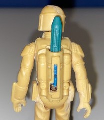 Custom Vintage STAR WARS L-Slot Rocket Firing Boba Fett Replica 3.75″ Figure Tan