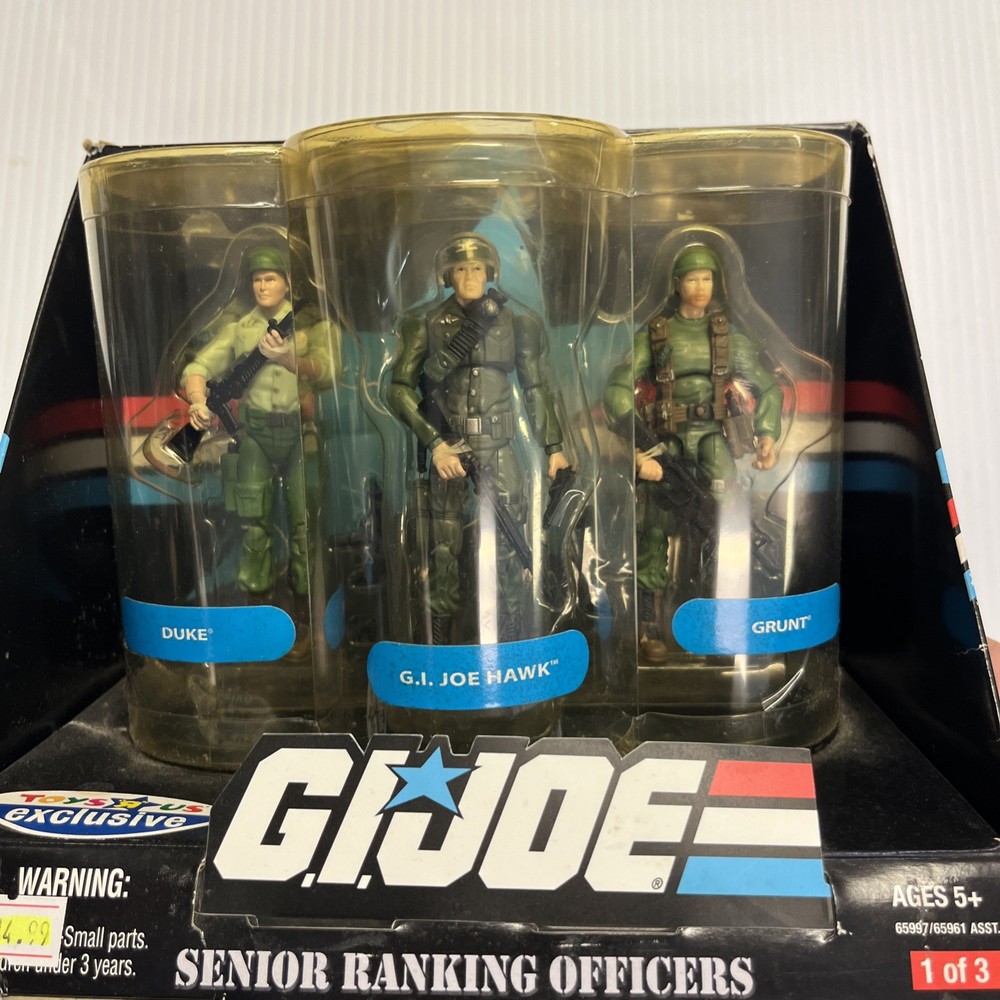 G.I Joe Duke, Grunt, and G.I. Joe Hawk 3 Pack
