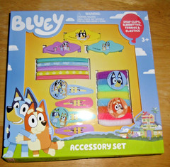 BLUEY Girls 20-Piece Hair ACCESSORYS – Safe & Stylish for Ages 3+-NIP-FREE SHIP