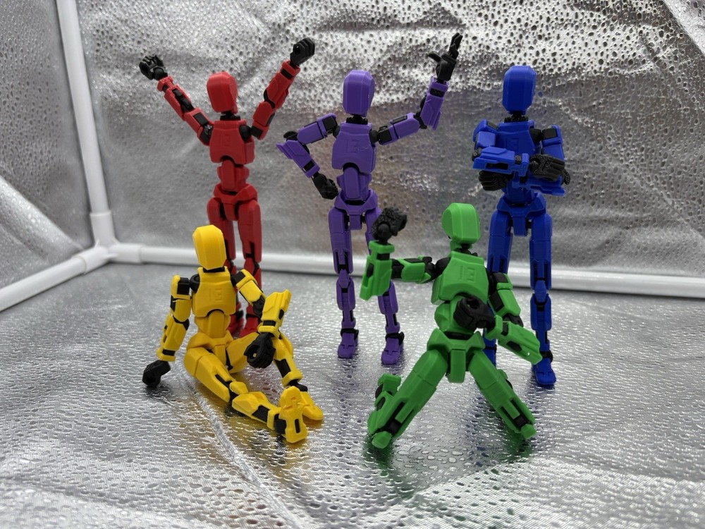 Dummy 13 figure, Titan 13-like Action Figure 3D Printed – w/extra hands
