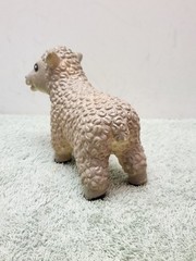 2006 Sheep Gray With Black Eyes Soft Rubber Toy Figure 4.75″ Long