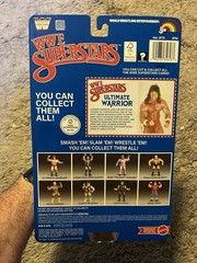 WWE Mattel LJN SUPERSTARS ULTIMATE WARRIOR Figure CHASE BLACK CARD wwf hasbro
