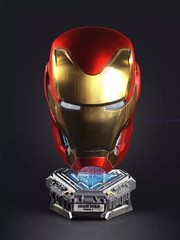 New Friday Autoking Iron Man Mk50 Helmet 1/1 Wearable Helmet Cosplay LED Gift