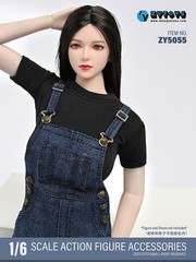 1/6 Denim Overall Dress Outfit Set 12″ Hot Toys PHICEN TBLeague Female Figure