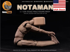 Notaman 1/12 Male Flexible Strong Muscular Body Square Head 6”Action Figure Toy
