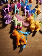 Lot Of 13 Pony Toys, Figurines, Figures Small Various Types See Photos