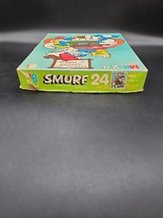 Vintage 1982 Smurfs Puzzle Complete- Good Condition Box 24pc Home Smurf Home