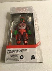 STAR WARS MANDALORIAN WARRIOR 2022 HOLIDAY EDITION BLACK SERIES 6″ FIGURE SEALED