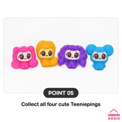 Catch Teenieping Soft Jelly 4 Characters Friends Jelly Figure DIY Kit Korean Toy