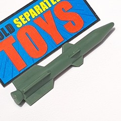 GI Joe Ammo Dump Unit 109MM MISSILE no sticker rocket original 1985 playset part