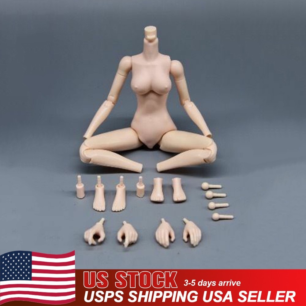 USA 1/6 Flexible Pale Skin 12″ Girl Female Soldier Action Figure Body Toys Dolls