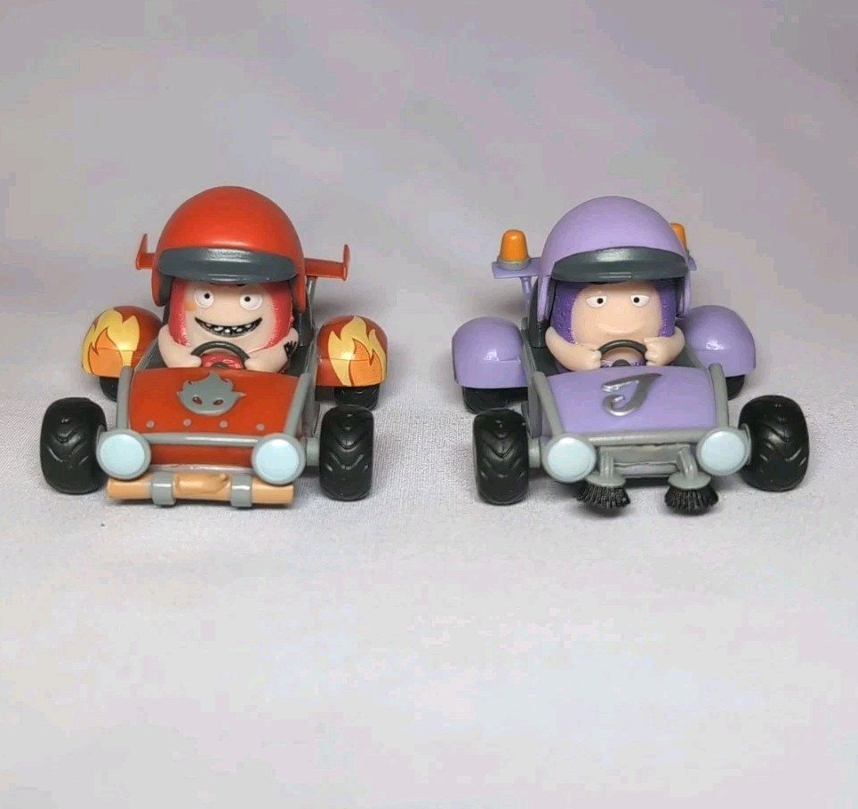 New without Box Oddbods Action Figure Toy Fuse and Jeff Mini Racers Cars Ages 3+