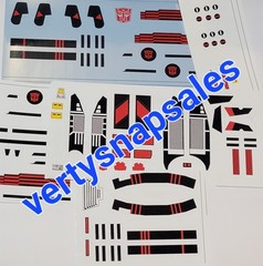 Transformers G1 Stickers For G1 JETFIRE