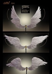 LXF2311B: Lucifer Archangel Dawn Wing Michael 1/12 Action Figure – B (Silver)