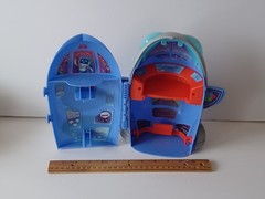 PJ Mask 21 Action Figure Lot & 2 in 1 Headquarters and rocket Ship