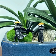 3Pcs 50mm Resin Mini Figures – Ninja, Samurai Warriors, Cool Car Decoration Gif
