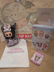 POP MART LABUBU THE MONSTERSx KUROMI Vinyl Plush Pendant