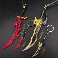 22Cm Solo Leveling Peripherals Knight Killer Fangs Metal Sword Cosplay Anime PVC