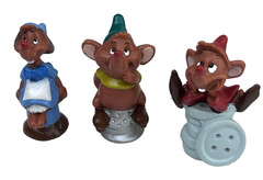 Vintage Disney Cinderella Jaq Gus Gus Suzy Mouse PVC Figure Lot of 3 Very Rare