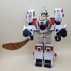Mighty Morphin POWER RANGERS MMPR (1994) WHITE TIGER ZORD 10″ [COMPLETE] WORKS