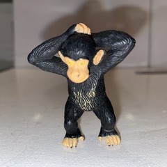 Vintage Hard Rubber Standing Chimpanzee Baby – 2.5”