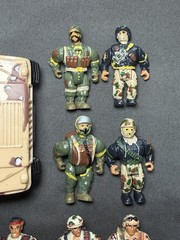 Military Muscle Men 1993 Original San Francisco Toymakers LOT W/ Weapons Hummer