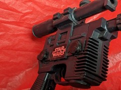 🔴⚫ Vintage Star Wars HAN SOLO LASER PISTOL complete working Kenner 1978 ⚫🔴
