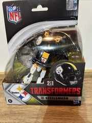 Transformers NFL Steelsmash Steelers Action Figure Helmet Hasbro New Sealed